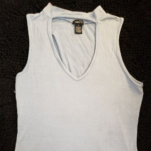 Cut-Out Choker Tank Top